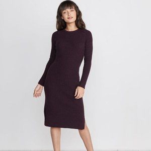 Marine Layer Marnie Sweater Dress Soft Ribbed Fitted Long Sleeve Women's Small